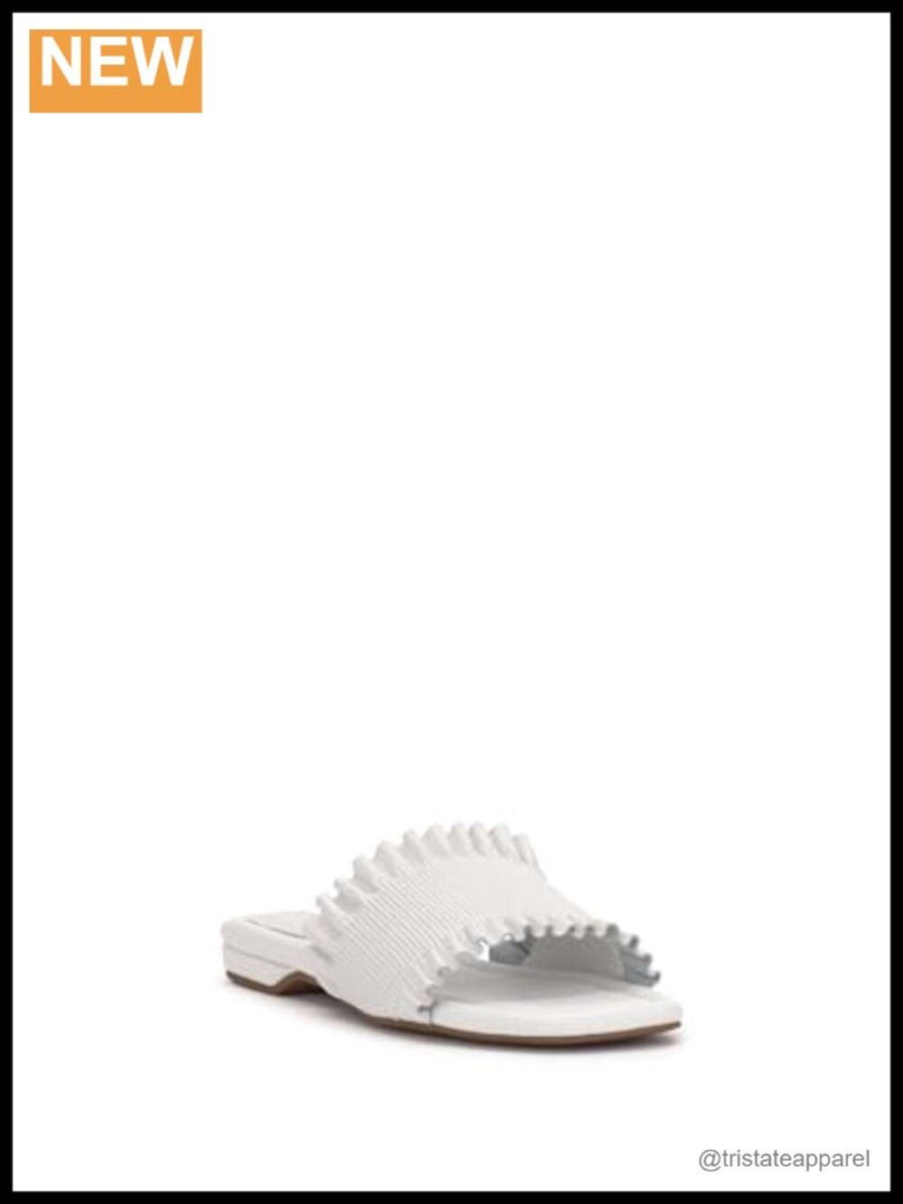 Jessica Simpson Camessa Slide Sandals with Faux Leather and Padded Insole